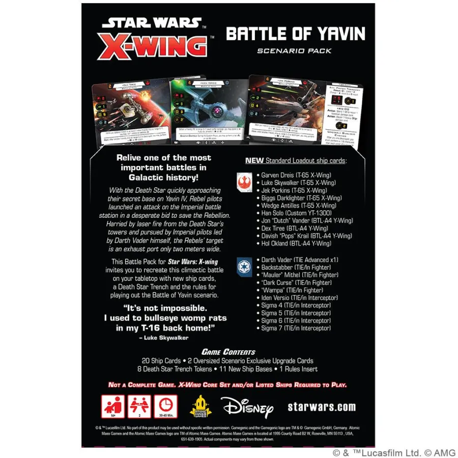 X-Wing 2nd ed.: The Battle of Yavin Scenario Pack