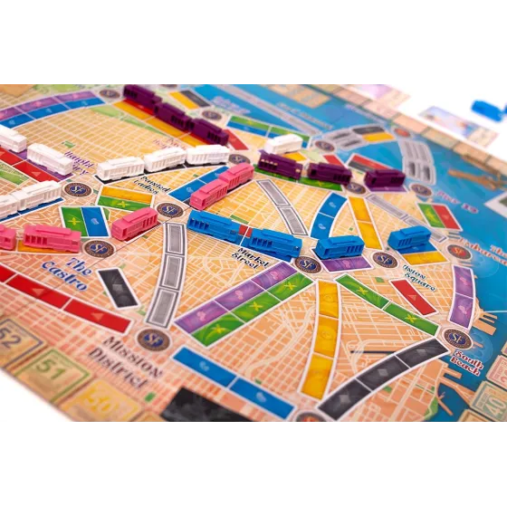 Wsiąść do Pociągu: San Francisco gra planszowa