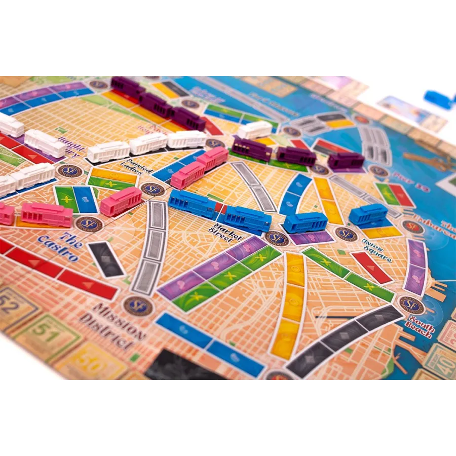 Wsiąść do Pociągu: San Francisco gra planszowa